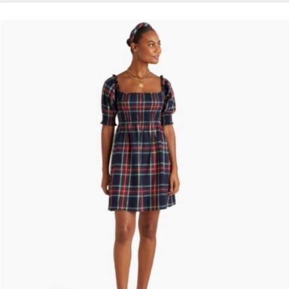 Hill House Dresses & Skirts - Hill House Athena Nap Dress Navy Tartan